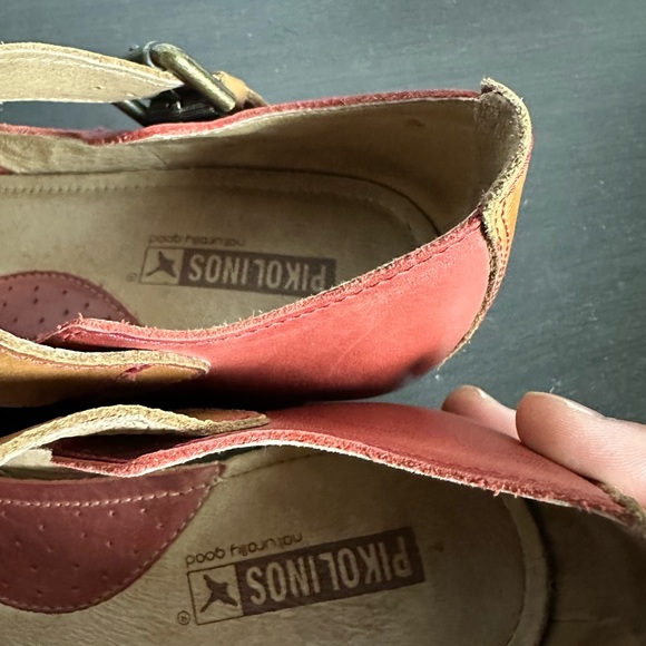 Pikolinos Perforated Leather Sandals size 39 - Picture 5 of 7